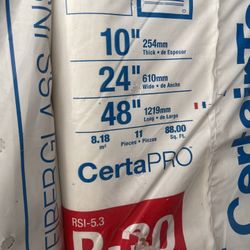 Certain Teed R30 Unfaced Fiberglass Insulation   Fiberglass Insulation  16in. X 48 in.     