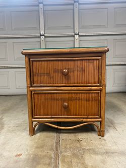 Rattan Nightstand