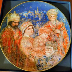 Vintage Christmas Plate 