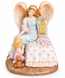 Vintage Seraphim Classics "Heavenly Guardian" Musical Angel Figurine (1998)