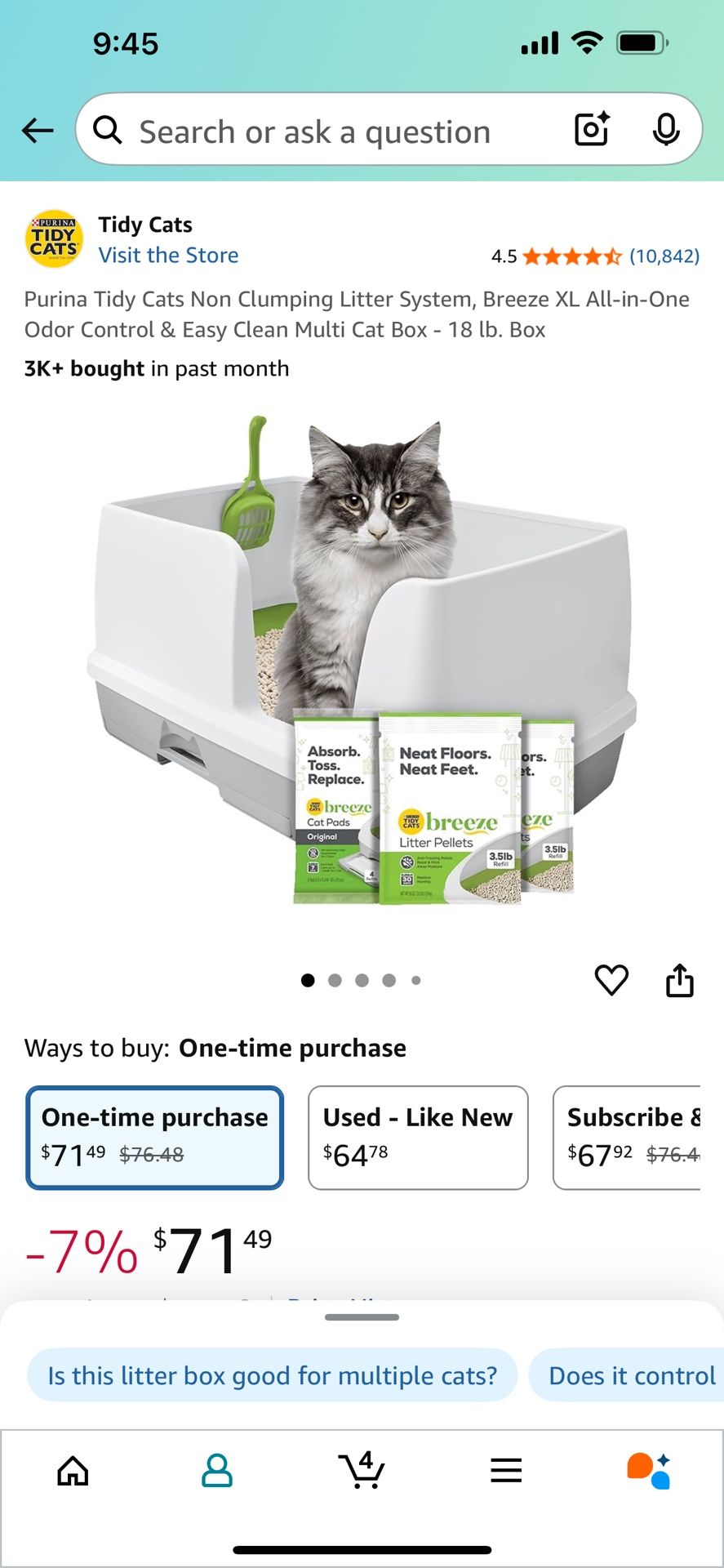 Purina Tidy Car Litter System- Breeze XL