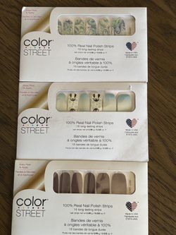 Color Street Nails 3 Unopened Packs Of 16 Strips