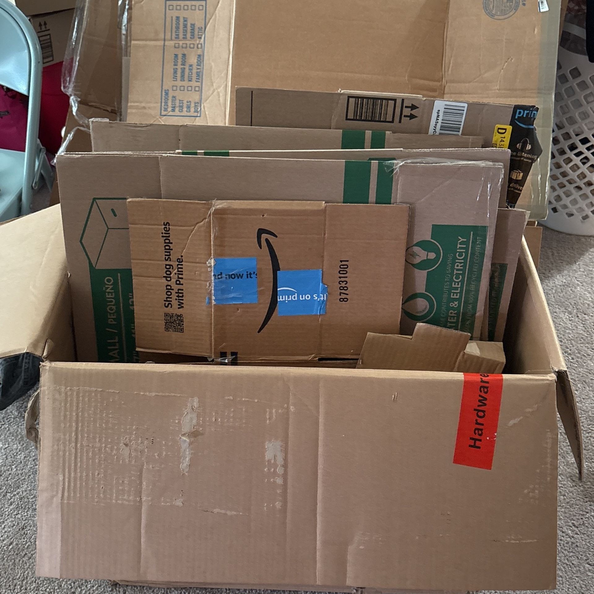 FREE BOXES AND household items