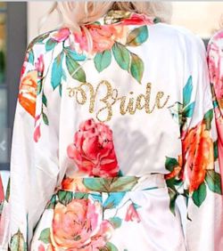 Beautiful bridal robe