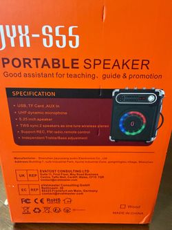 JYX-S55 Portable Bluetooth Speaker