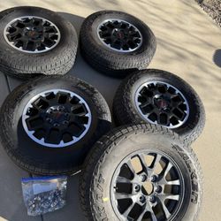 4th Gen Toyota Tacoma TRD OEM 18” Wheels & Falken Wildpeak A/T3 265/70R18 + Spare