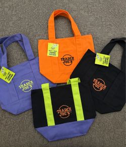Trader joes Halloween mini canvas bags