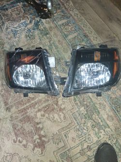Headlights Assembly compatible with 2005 2006 2007 2008 Nissan Frontier, 2005-2007 Pathfinder Halogen