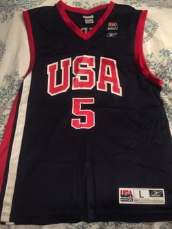 USA #5 Jason Kidd Jersey perfect for 4th of July! Size Large L