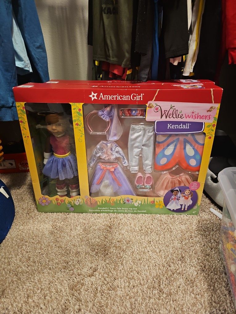 American Girl Wellie Wishers "Kendall" Doll Set