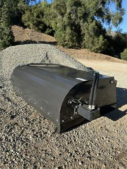 Skid Steer Street Sweeper Box Broom Attachment 