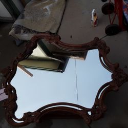 Vintage Mirror,Hand carved