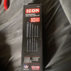Icon 10pc Punch And Chisel Set 