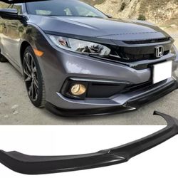 Fits 19-21 Honda Civic GT Style Front Bumper Lip Splitter - PU