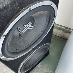 2 12’ Hyperfonics Speakers
