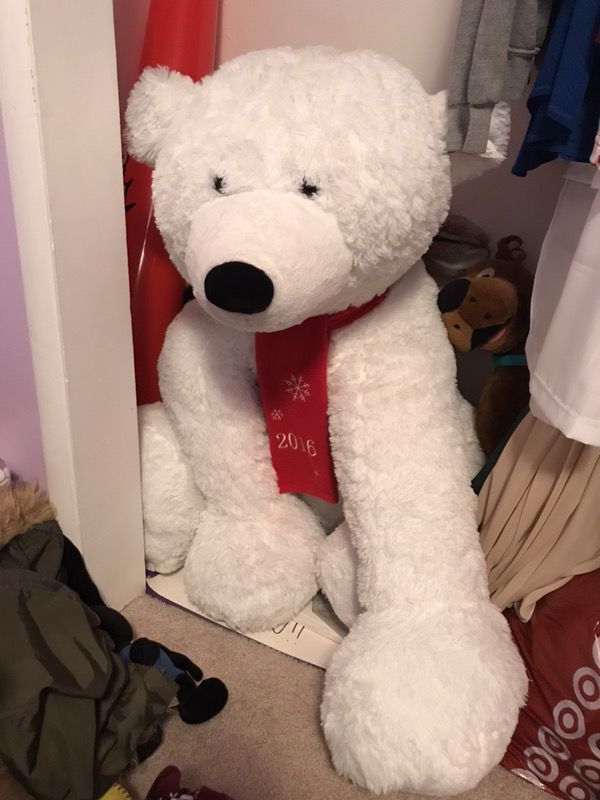 2016 big stuffed polar bear