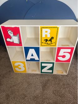 2 sided Alphabet & Number Shelf