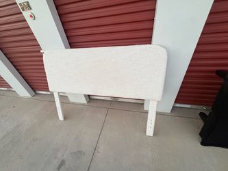 Upholstered Twin Headboard in Cream