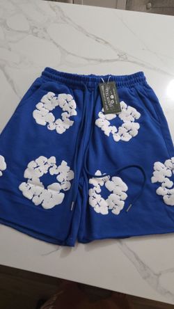 DNZL LEAKS Blue Floral Shorts