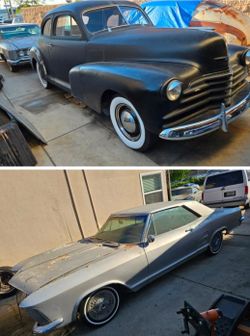 Both cars package deal 47 Chevy and 64 Riviera