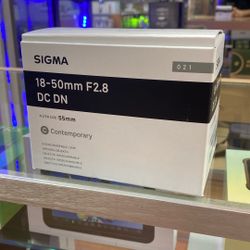 Sigma 18-50mm F2.8 For E 