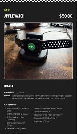 Apple Watch - 38mm Nike Series 3