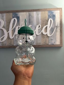 Vaso d vidrio de oso