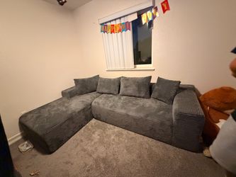 Gray Boneless Couch