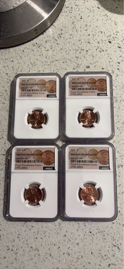 NGC graded penny slab