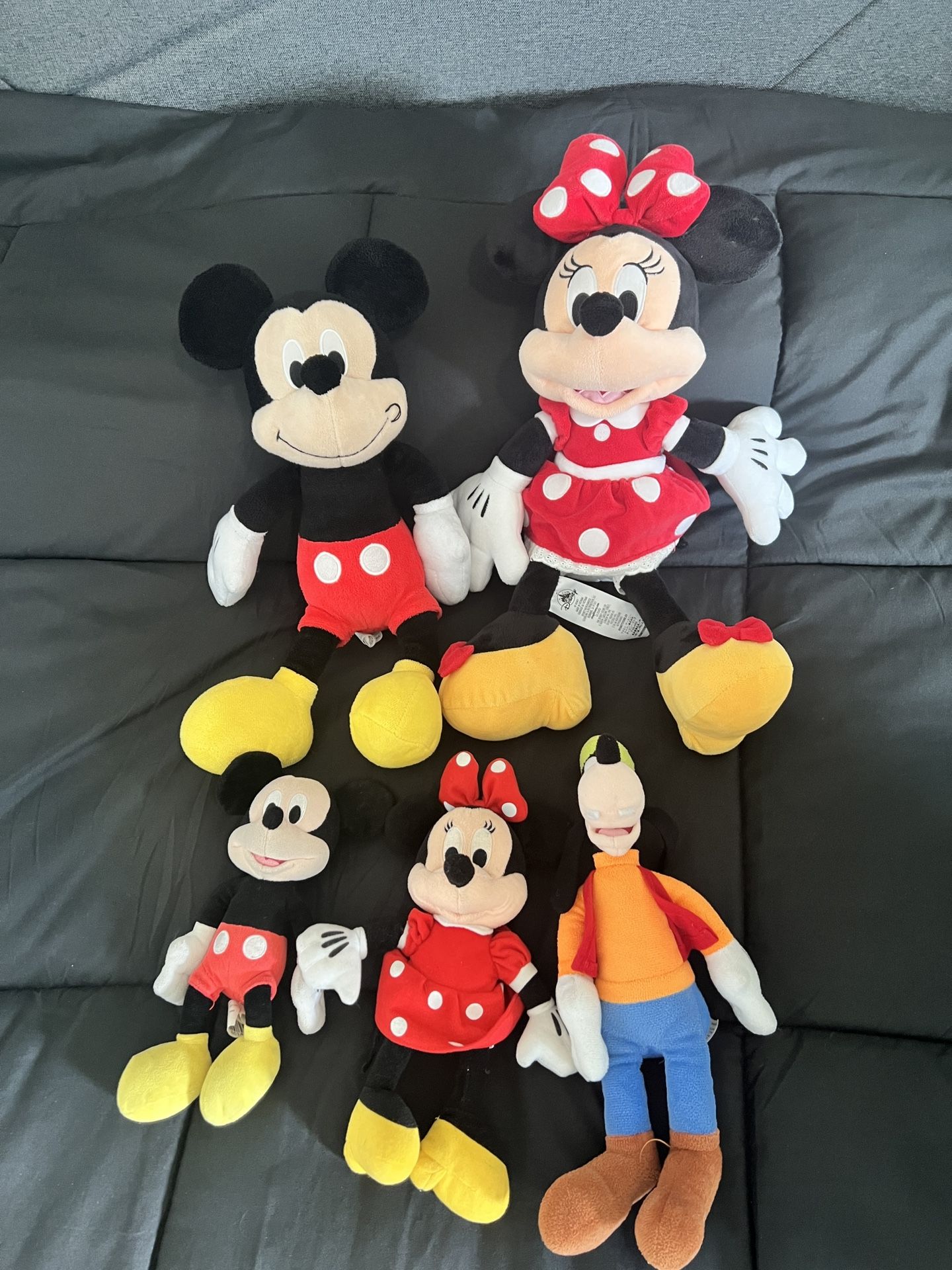 Mickey Minnie Disney Plushie Stuffed Animals Lot