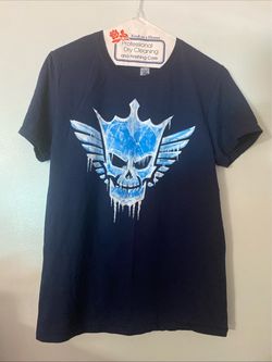 WWE Graphic T-Shirt Black Skull Design
