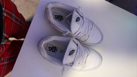 all White Puffy Vans