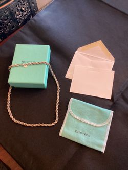 Tiffany & Co. Sterling Silver/18K Yellow Gold Twisted Rope Necklace 18 Inches .