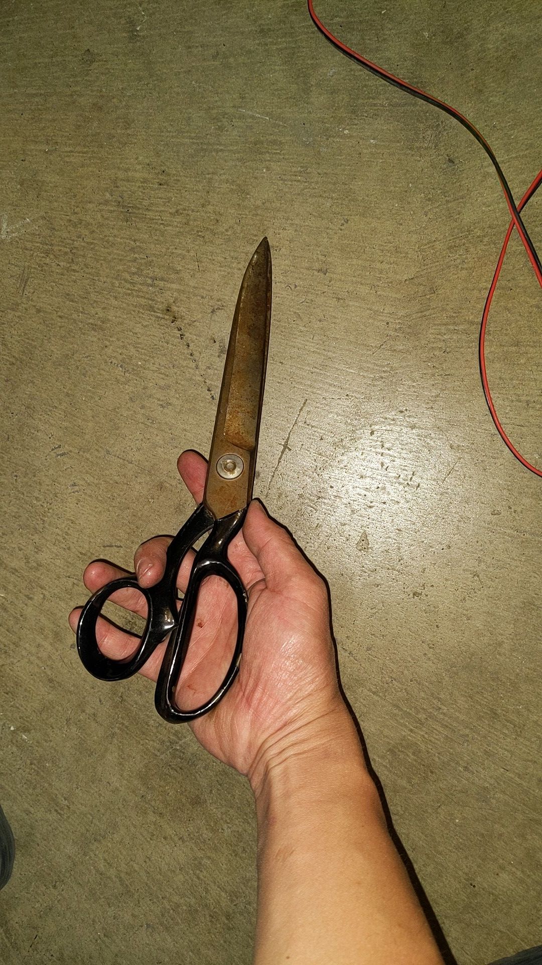 Large industrial scissors