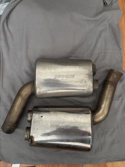 Renntech sport mufflers for CLS63s AMG