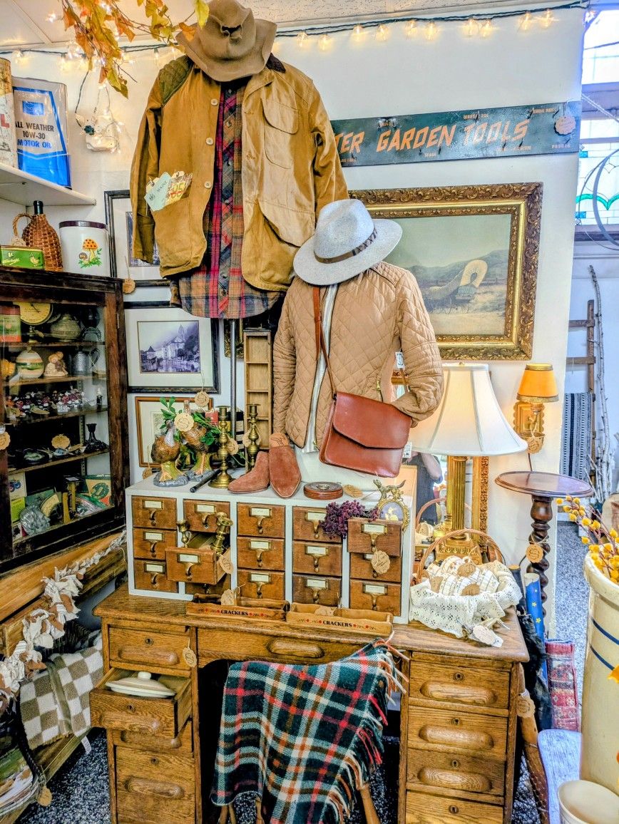 Antique Book Log/ Filing Cabinet