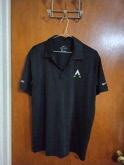 Nike Dri-FIT Black Polo Shirt. Medium