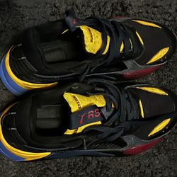 Puma RS-X black and yellow trainers #PumaRSX Size 11 US