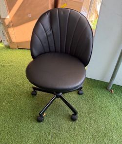 Black Office Chair with Wheels