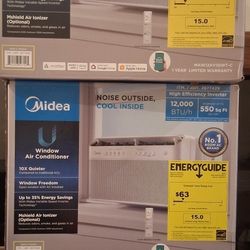$449 Each NEW  Midea 12000btu Smart Inverter Ushaped Window Ac  Air Conditioner Most Efficient 
