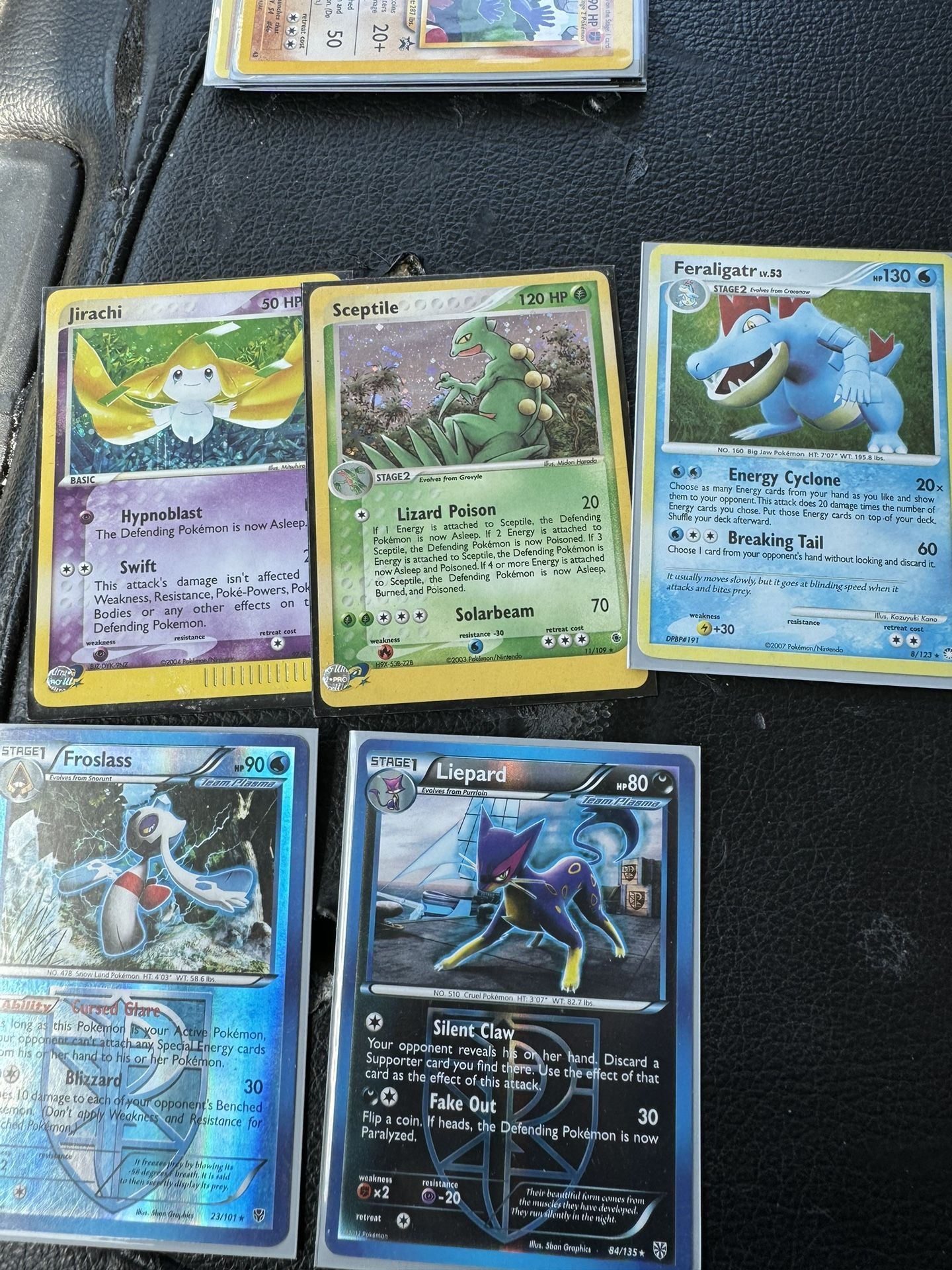 Jurachi, Sceptile,fergulator , Frosslass & Leiopord Team Plasma