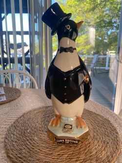 Ezra Brooks Penguin decanter