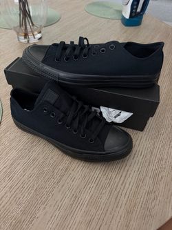 All Black Converse