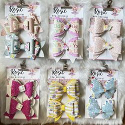 Back To School Hair Bows