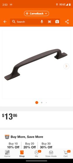 Amerock
Highland Ridge 6-5/16 in. (160mm) Classic Dark Oiled Bronze Arch Cabinet Pull