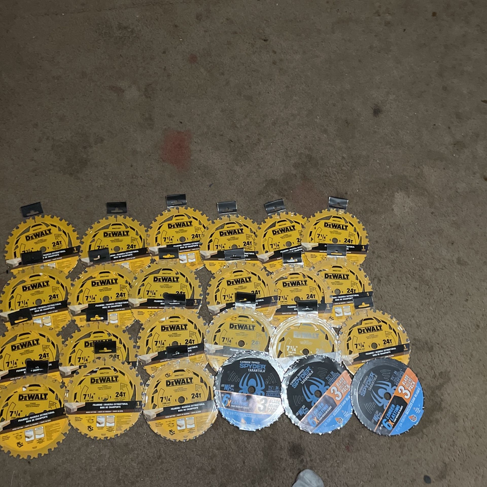 Dewalt and Spyder Blades Framing