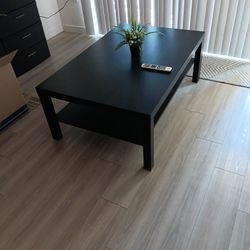 Large Black Coffee Table