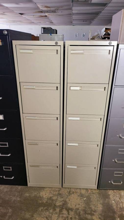 5-Drawer Vertical File Cabinet 