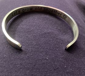 Stainless Steel bracelet you’re my everything ❤️ let’s grow old together ❤️