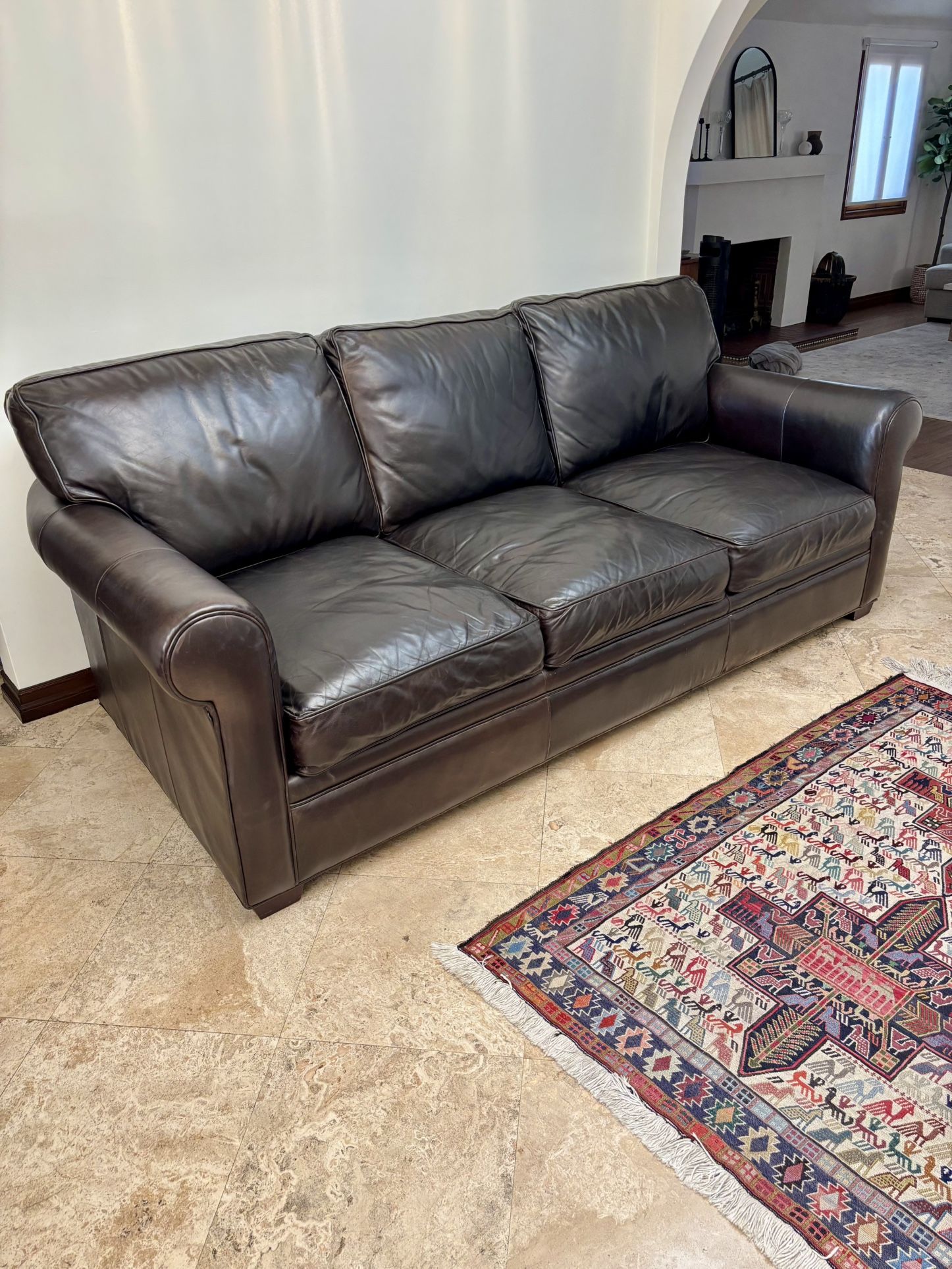 Leather Couch by Lillian August